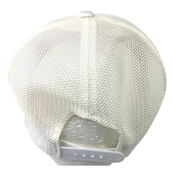 Vtg 80s Chicago Bears White Mesh Super Bowl XX Champions Hat Trucker Patch Cap - Picture 3 of 8